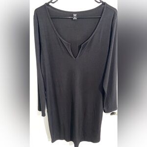 SHEIN 2XL Black Sleeve Dress